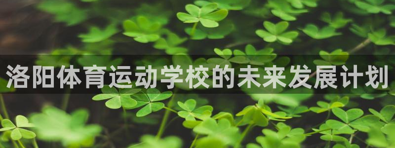 64体育：洛阳体育运动学校的未来发展计划